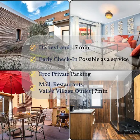 Hébergement de vacances Marvel House - Disneyland 5min, Private Parking, Terrace *