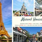 Marvel House - Disneyland 5min, Private Parking, Terrace Feriehus Magny-le-Hongre