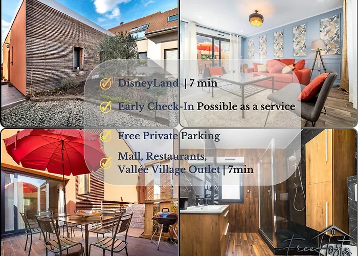 Hébergement de vacances Marvel House - Disneyland 5min, Private Parking, Terrace *
